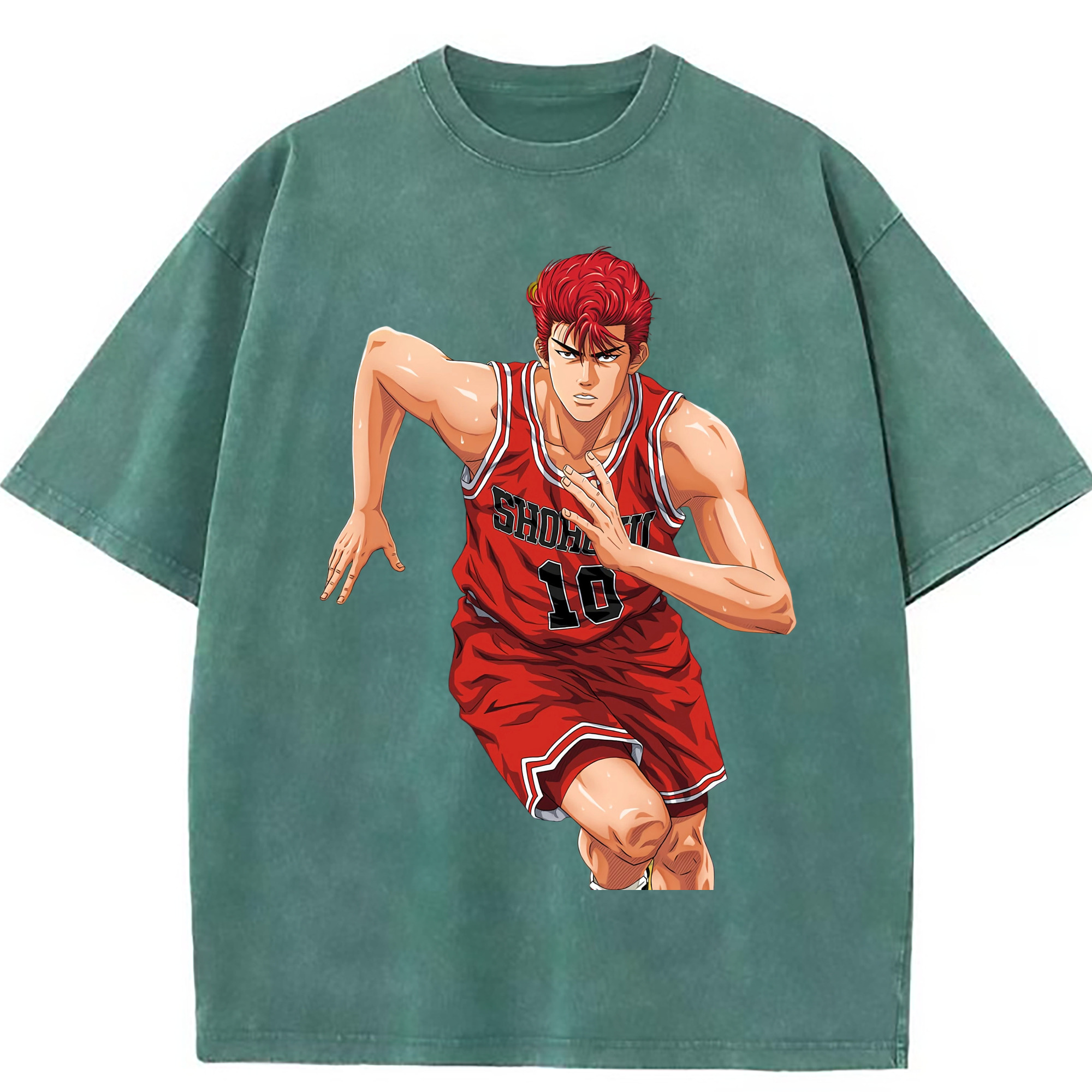 （画像用） SLAM DUNK／スラムダンク 綿100% ヴィンテージ風 半袖Tシャツ（フロントプリント）